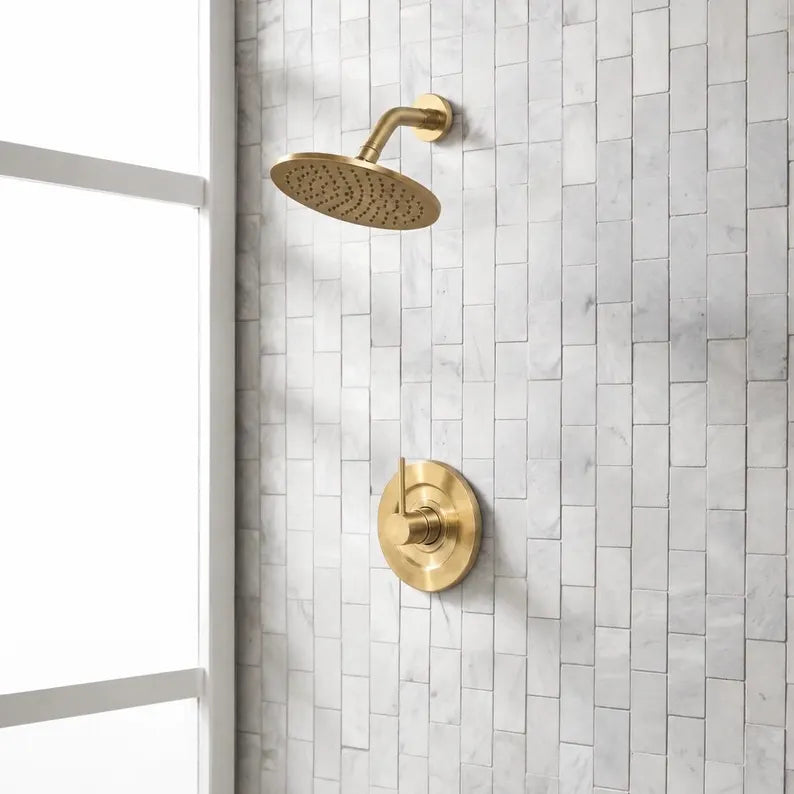 Solid Brass Single Handle Shower - High pressure shower (1.8GPM)