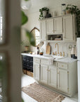 King Size brass bridge faucet kitchen installation