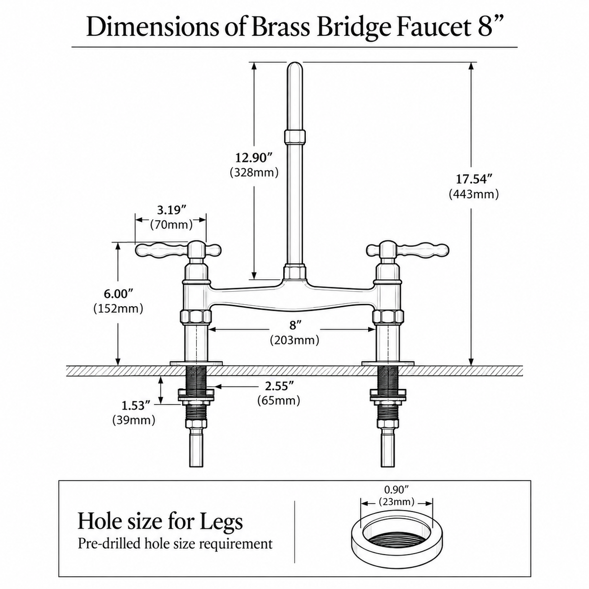King Size bridge kitchen faucet product view