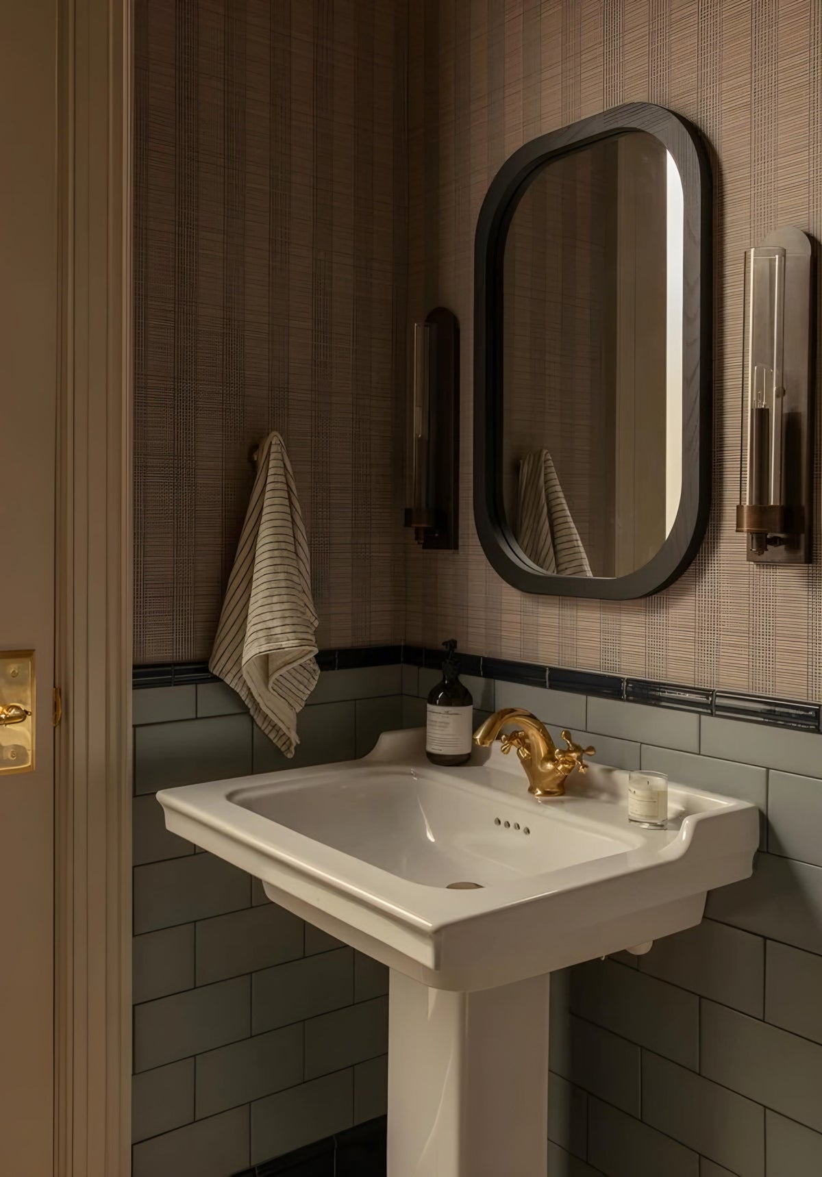 Naples brass vanity sink faucet, handcrafted