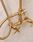 Handcrafted Nashville solid brass exposed shower set
