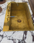 Unlacquered Brass Kitchen Sink, Brass Kitchen Island Sink