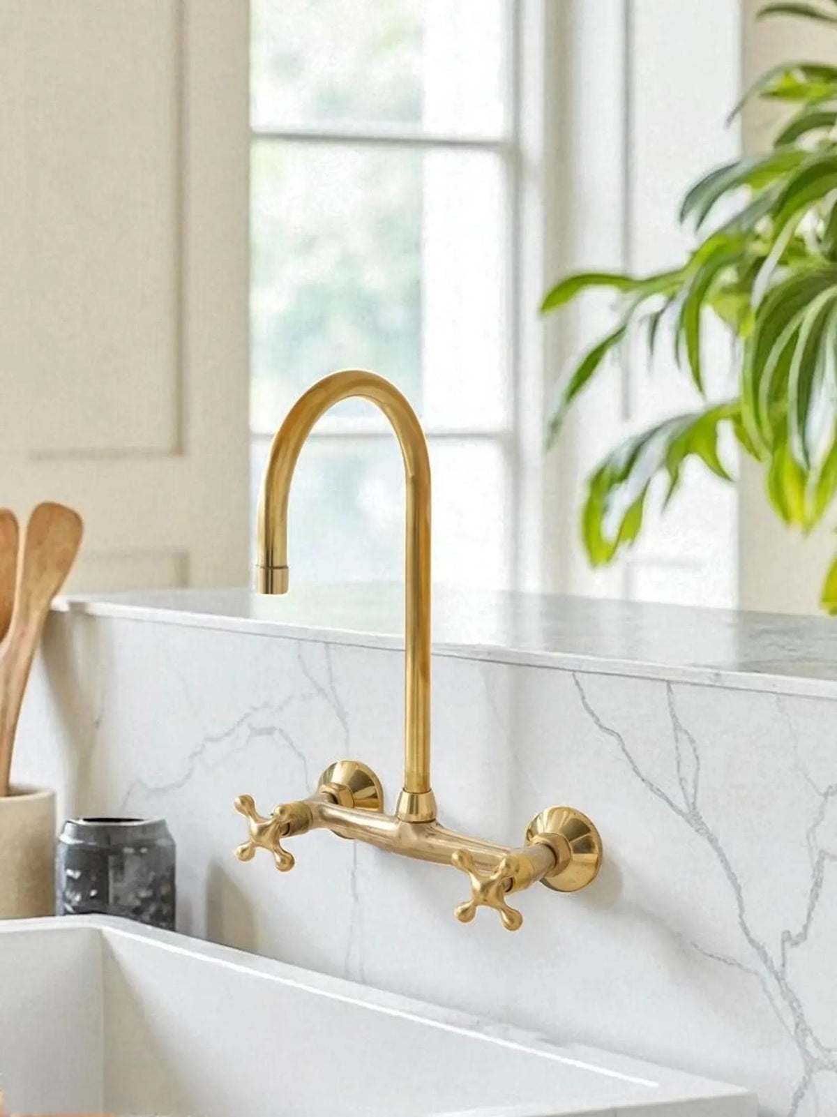 Ramsey brass wall mounted faucet