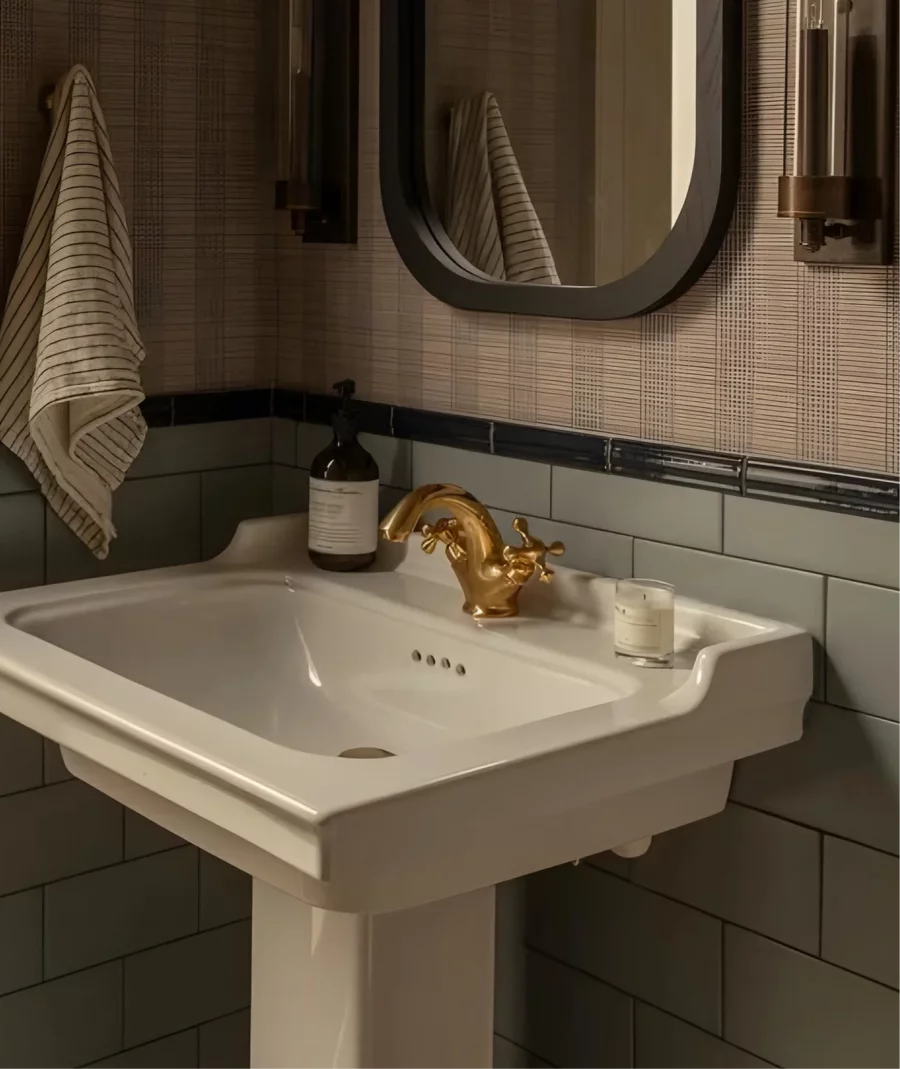 Unlacquered Brass Bath Vanity Faucet