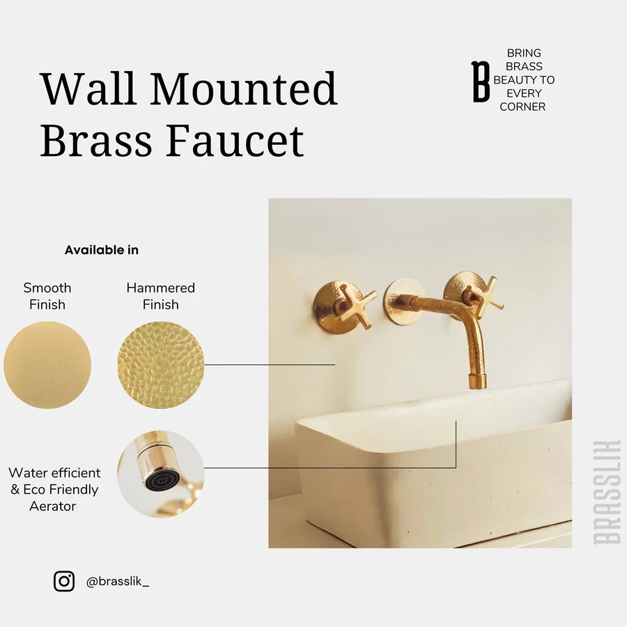 Wall Mounted Bath Brass Faucet