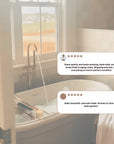 Brass Freestanding Tube Filler with Hand Shower