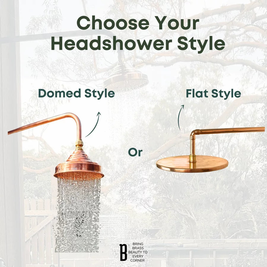 Outdoor Copper Shower Set, Victorian Style, BR2