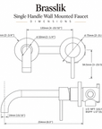Roswell single handle faucet in solid unlacquered brass