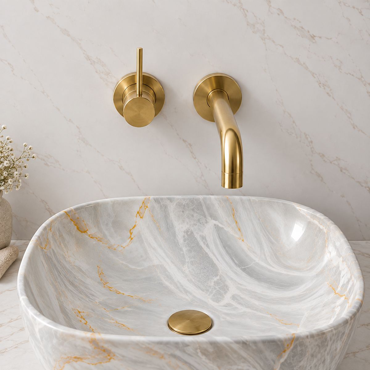 Handcrafted Roswell single handle brass tap