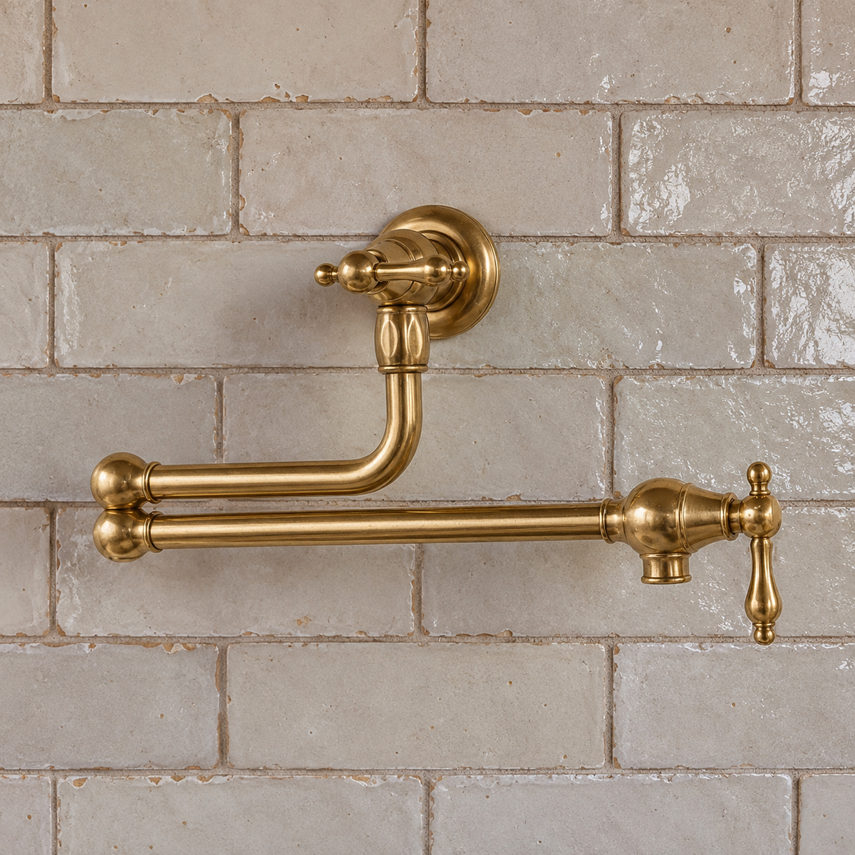 San Diego brass kitchen pot filler