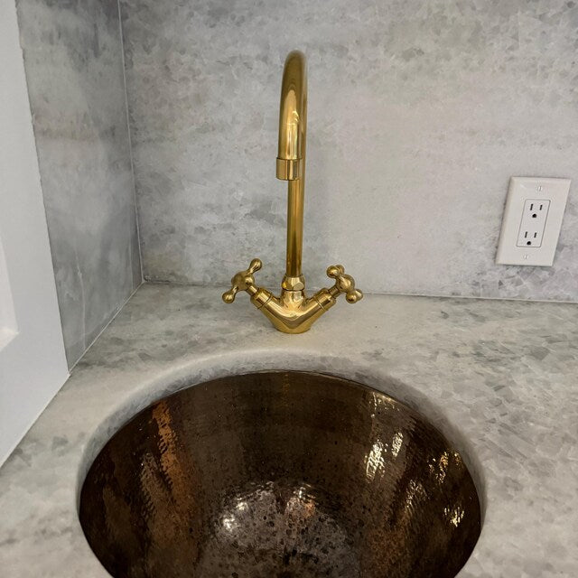 Unlacquered Brass Single Hole Faucet