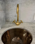 Unlacquered Brass Single Hole Faucet
