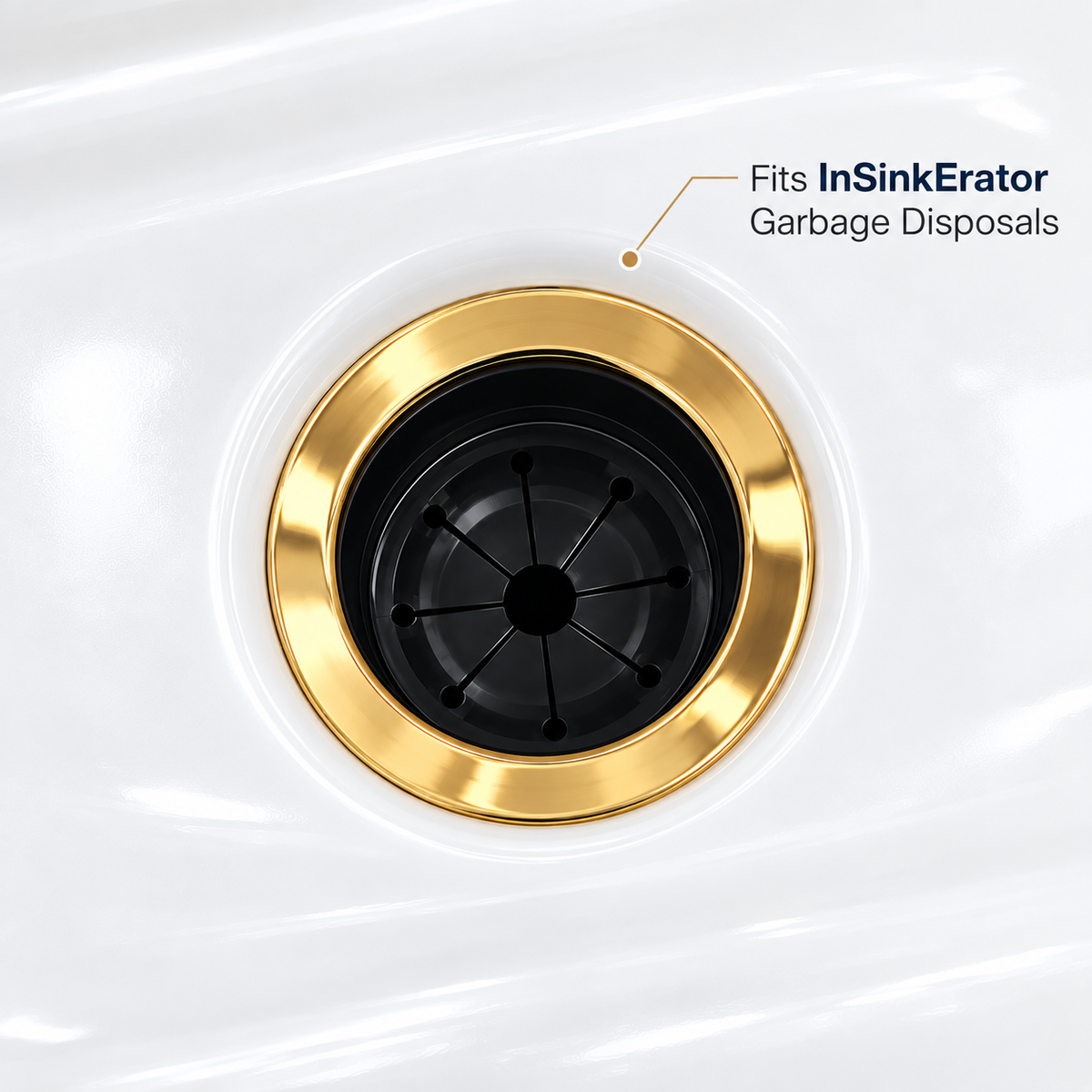 Brasslik brass garbage disposal flange
