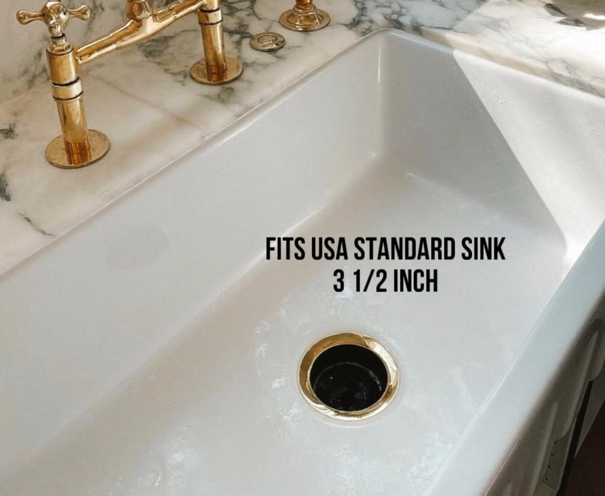 Solid brass disposal flange for kitchen sinks