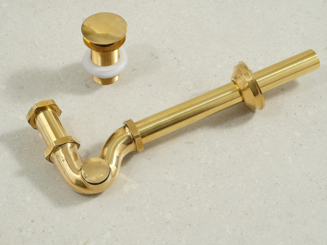 Brasslik solid brass S trap for sinks