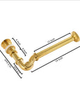 Brass S trap for bathroom sinks