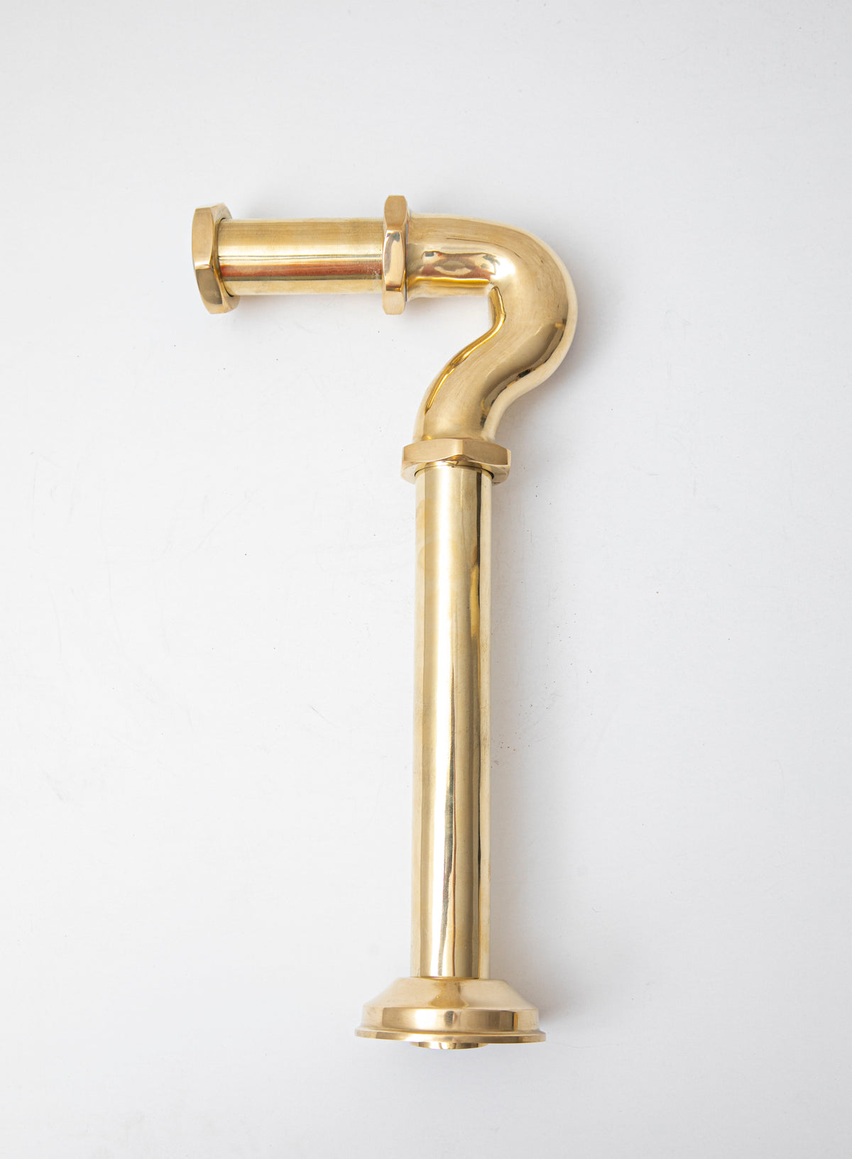 Unlacquered brass S trap by Brasslik