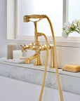 The Cotswolds bath tub filler in brass