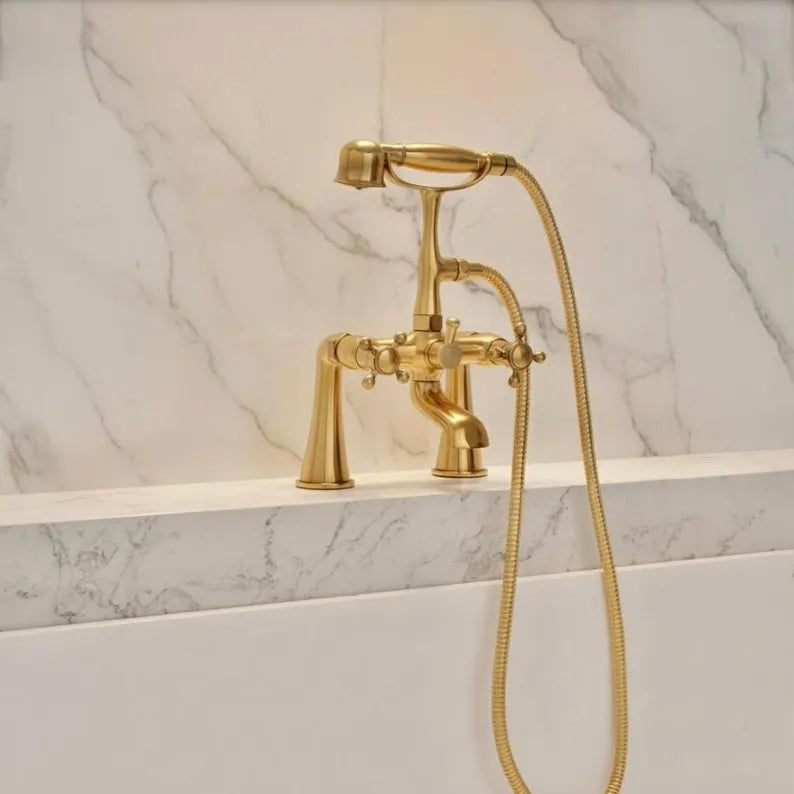 The Cotswolds brass tub faucet by Brasslik
