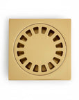 Solid brass square floor drain by Brasslik