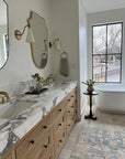 Brasslik freestanding tub filler in unlacquered brass