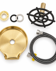 Brass kitchen glass rinser by Brasslik