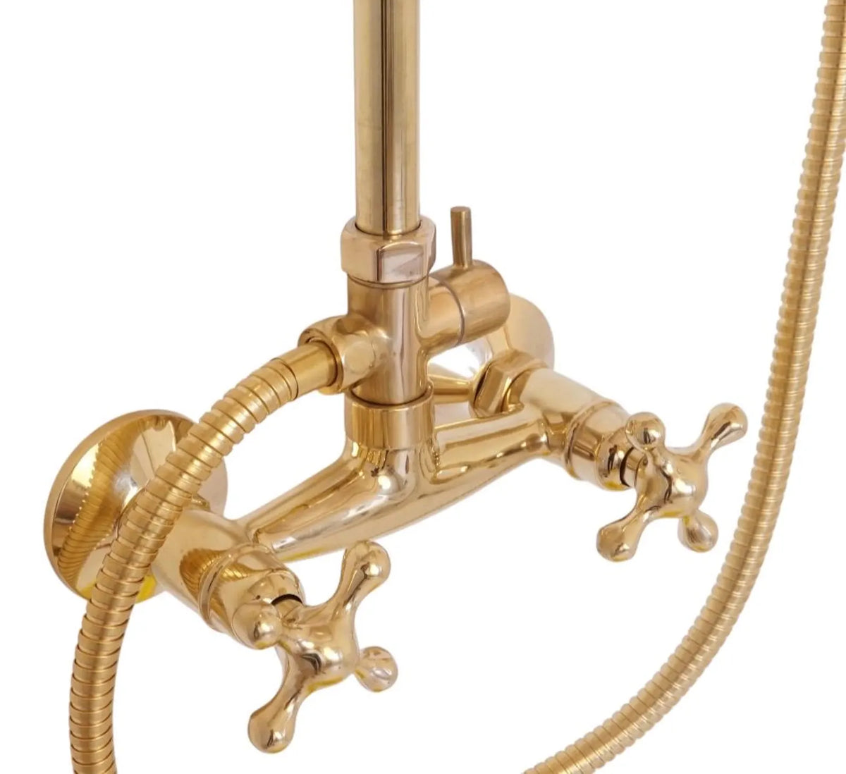 Handcrafted brass diverter for shower systems