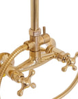 Handcrafted brass diverter for shower systems