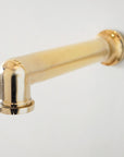 Brasslik curved arm high pressure shower in brass