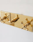 Brasslik Oasis shower set with rainfall head and handheld
