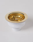 Brasslik brass sink strainer basket and stopper