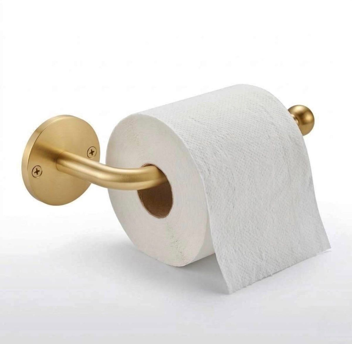Brass Toliet Paper Holder with Tissue Paper