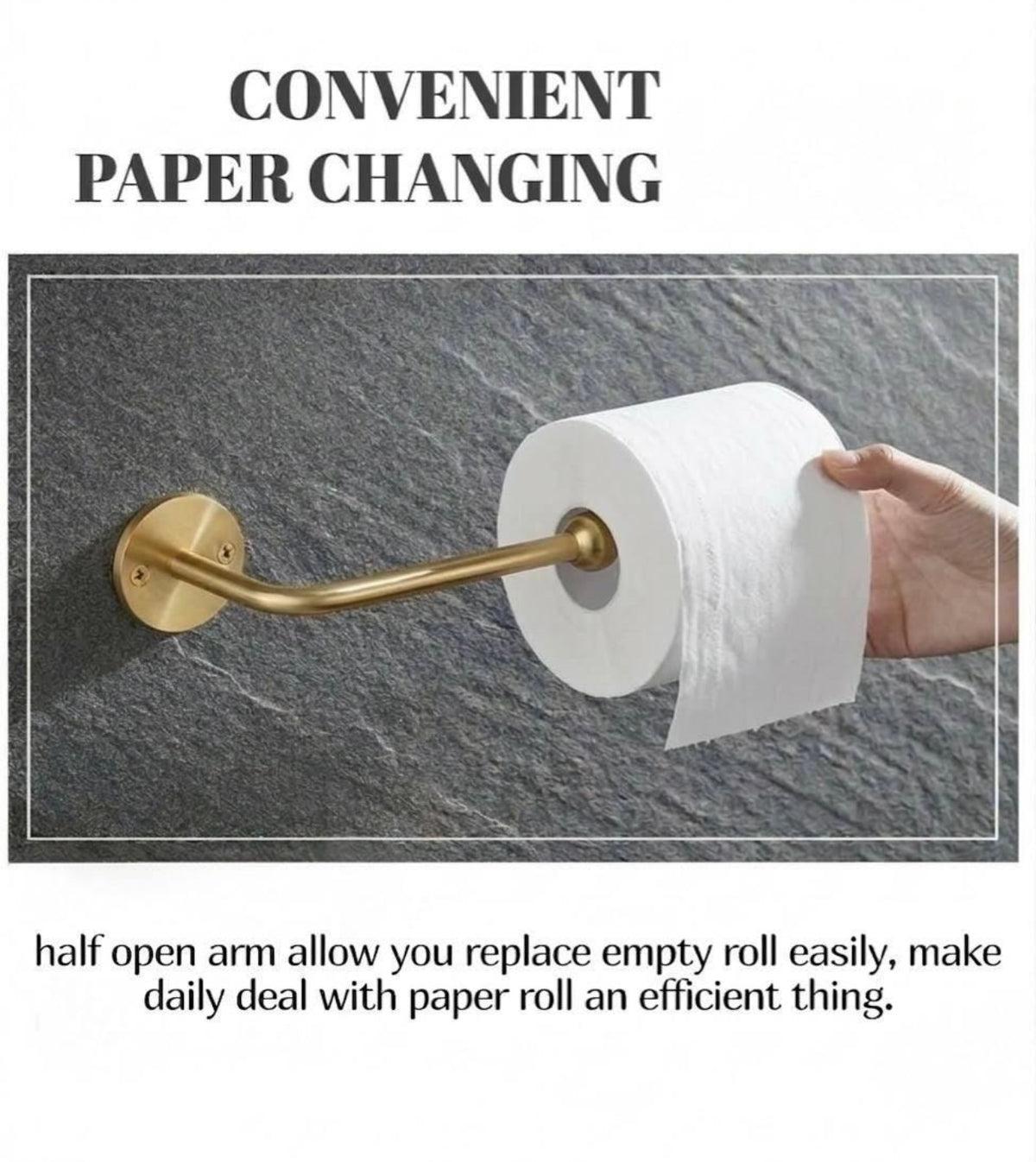 Brasslik unlacquered brass toilet roll holder