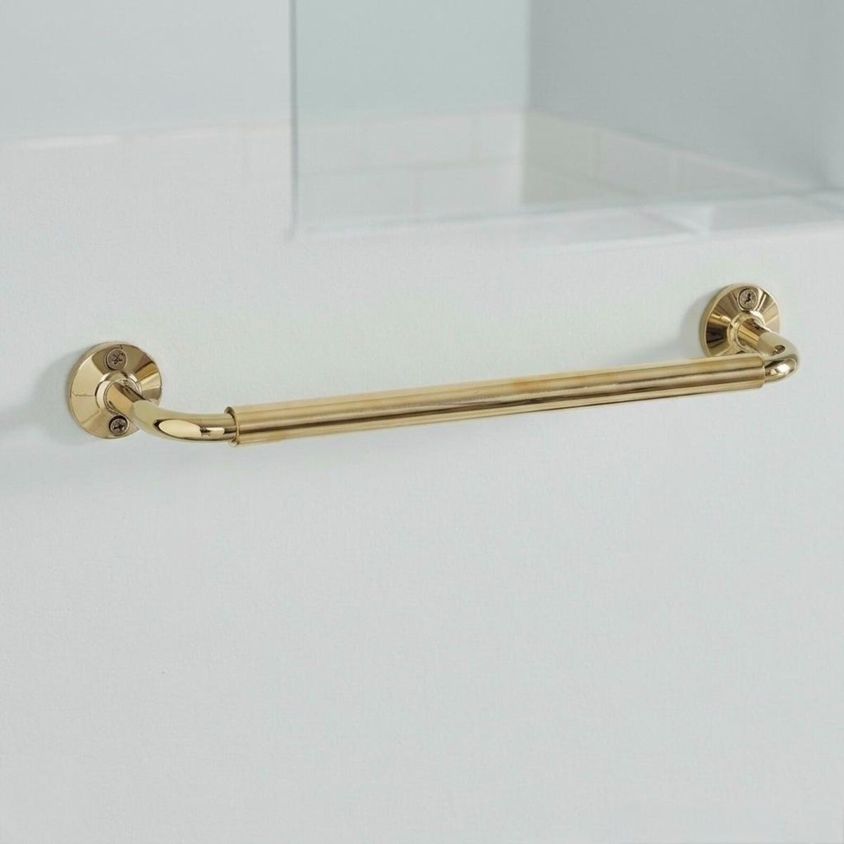 Brasslik unlacquered brass towel rail