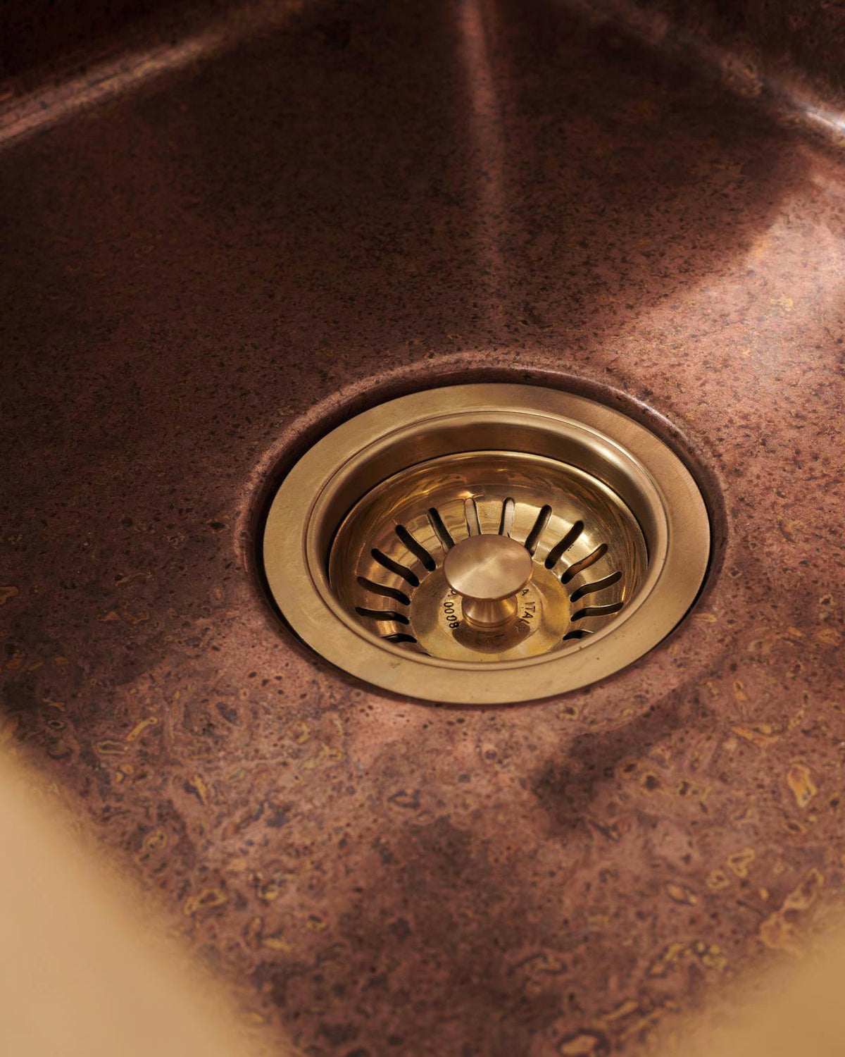 Solid copper prep and bar sink for kitchens