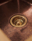 Solid copper prep and bar sink for kitchens