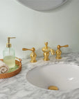 Vienna solid brass widespread bathroom sink faucet