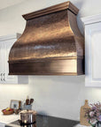 Vintage copper range hood for luxury kitchens