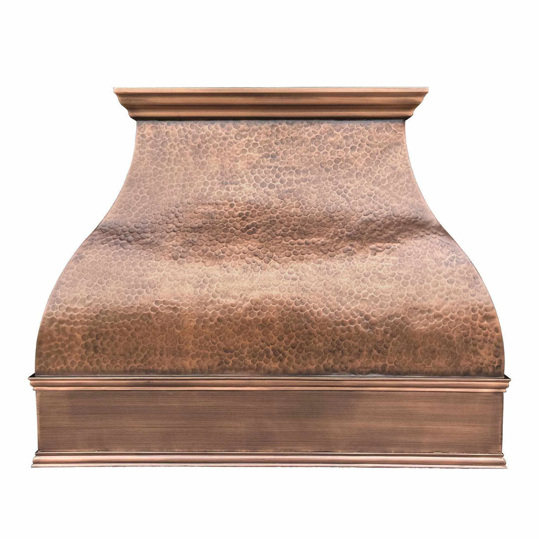 Custom vintage copper vent hood