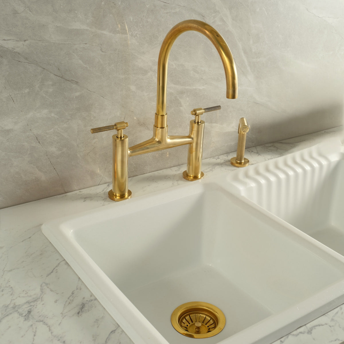 Brasslik Vintara bridge faucet in solid brass