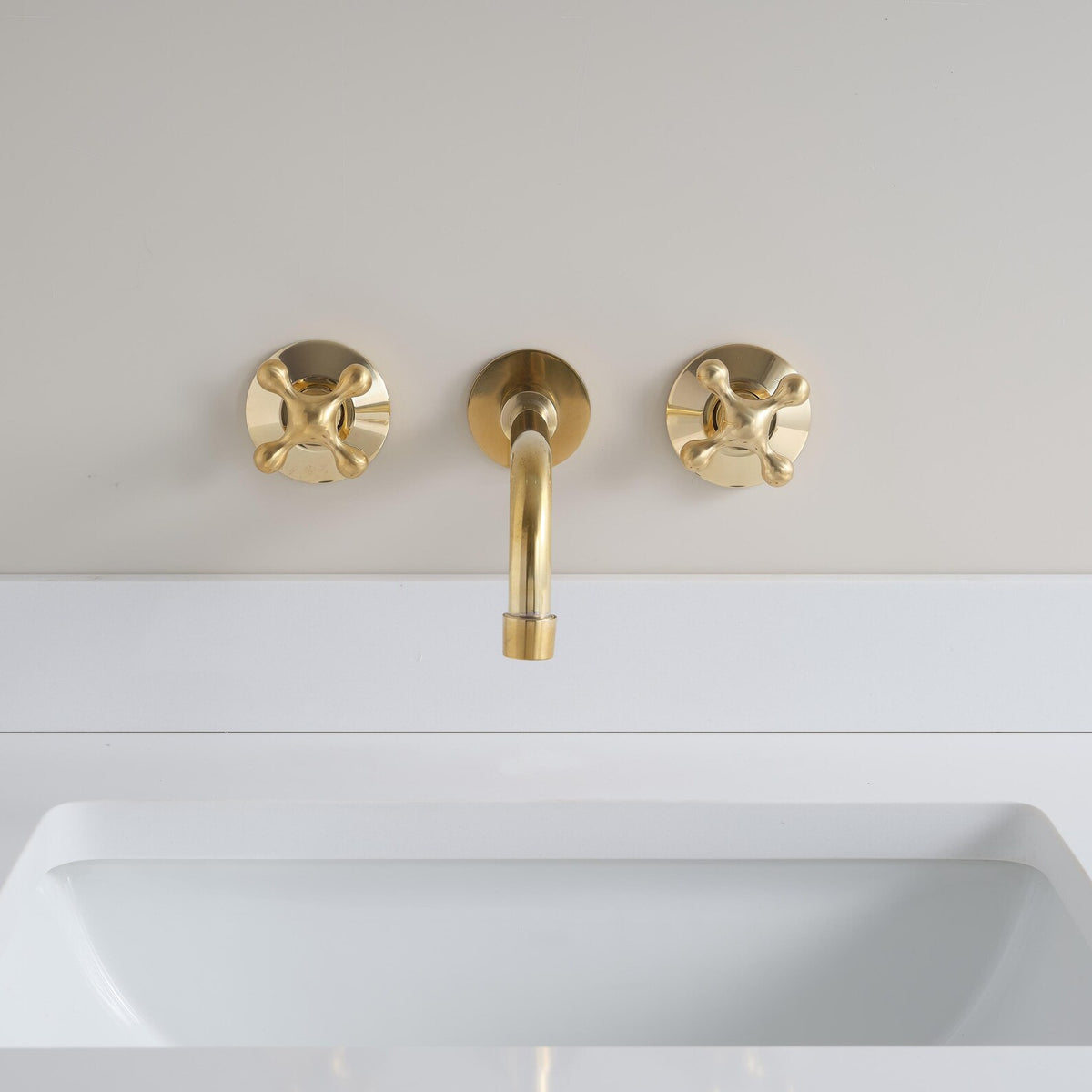 BRS1 wall mount faucet available in four handle options