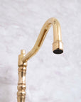 Westminster brass bridge faucet, classic bridge styling