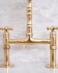 Westminster unlacquered brass faucet for traditional kitchens